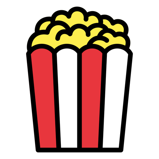 Große Popcorn-Box PNG-Design