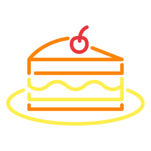 Gran rebanada de pastel Diseño PNG