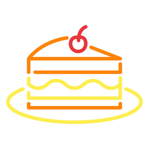 Großes Stück Kuchen PNG-Design