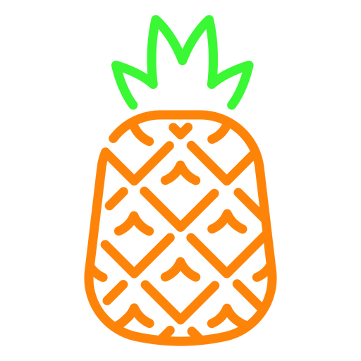 Tropical and juicy pineapple PNG Design