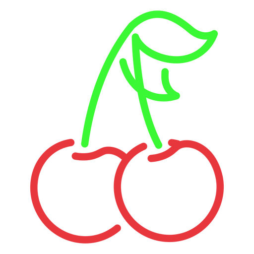 Branch of sweet cherries PNG Design