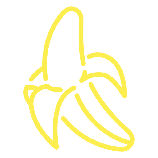 banana doce madura Desenho PNG