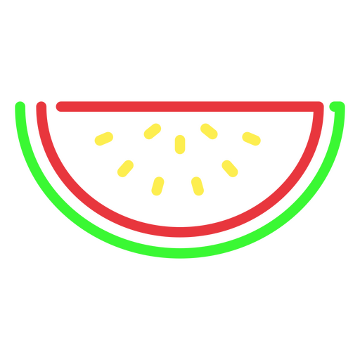 Juicy and organic watermelon PNG Design