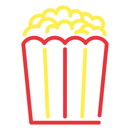 Popcorn fertig fürs Kino PNG-Design