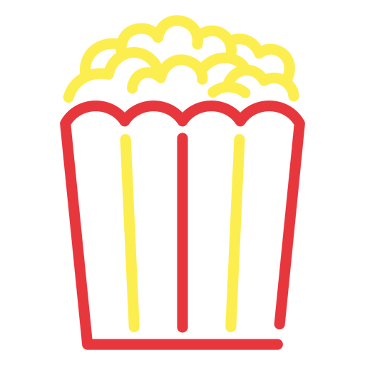 Popcorn ready for the movies PNG Design