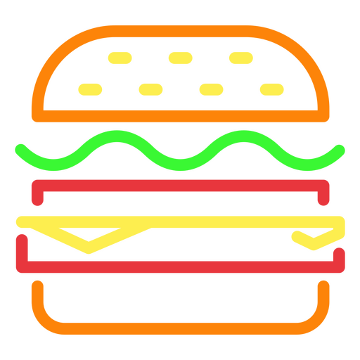 Big american burger PNG Design