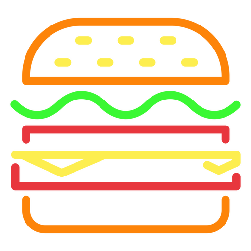 grande hambúrguer americano Desenho PNG