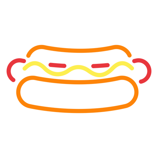 Amerikanischer Hotdog PNG-Design