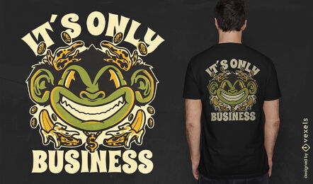 It's only business monkey t-shirt design