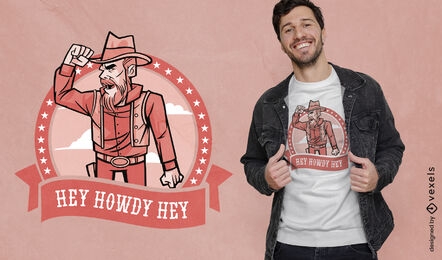 Howdy cowboy t-shirt design