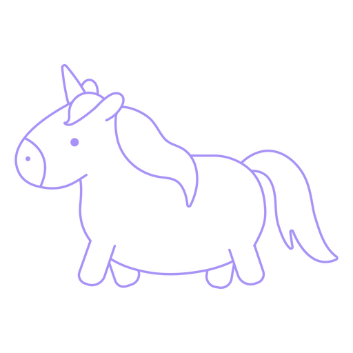 Little unicorn PNG Design
