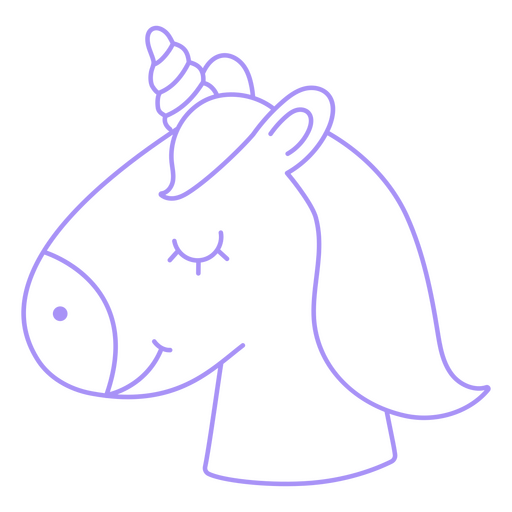 Cute unicorn figure PNG Design