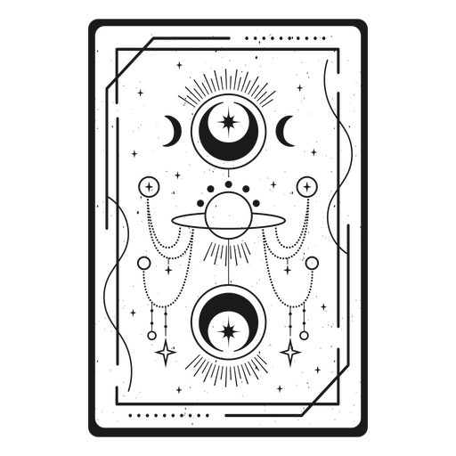 Carta del tarot esotérico Diseño PNG