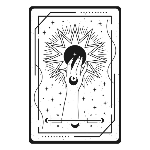 Fortune telling card PNG Design