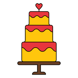 Big Wedding Cake PNG & SVG Design For T-Shirts