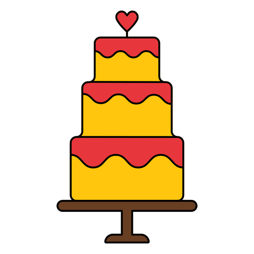 Big wedding cake PNG Design