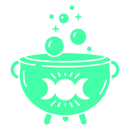 Witch's boiling cauldron PNG Design Transparent PNG