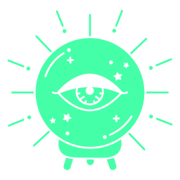 Bola de cristal cortada bruxa Desenho PNG