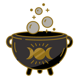 Caldeirão fervente mágico Desenho PNG