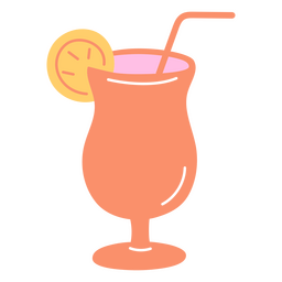 Coquetel de verão brilhante Desenho PNG