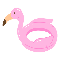 Flamingo brilhante flutuador de piscina Transparent PNG
