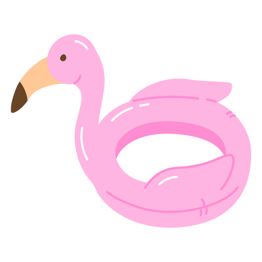 Pool-Float glänzender Flamingo PNG-Design