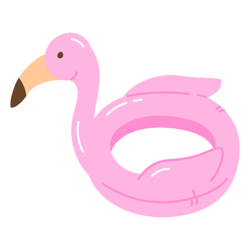 Pool float glossy flamingo PNG Design