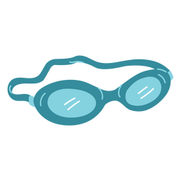 Gafas de natación planas Diseño PNG