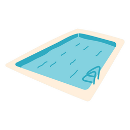 Flat swimming pool PNG Design Transparent PNG
