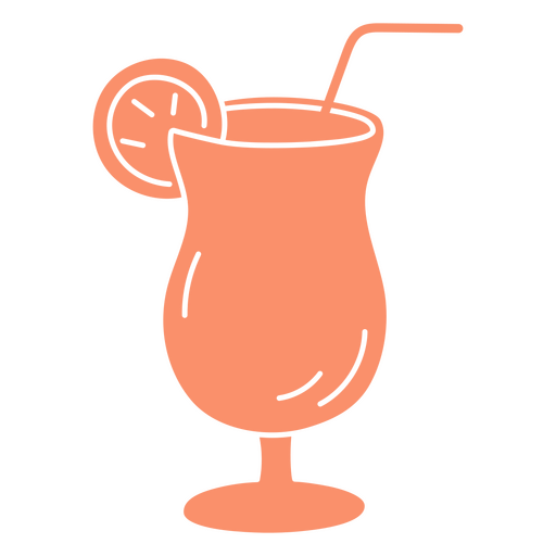 Cocktail cut out summer PNG Design