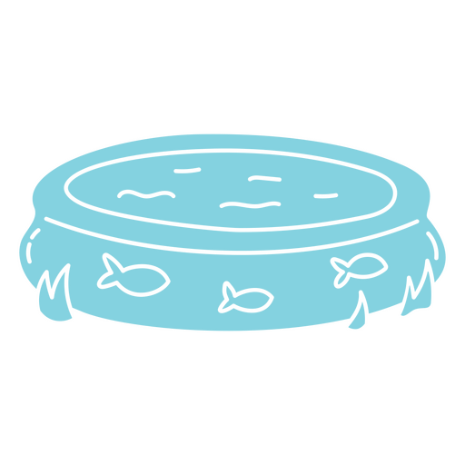 Piscina infantil cortada no verão Desenho PNG