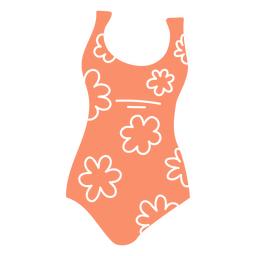 Badeanzug mit Strandausschnitt PNG-Design
