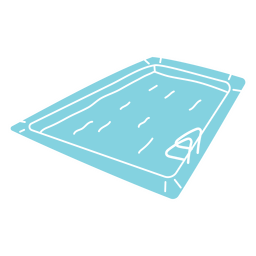 Pool im Sommer ausgeschnitten PNG-Design