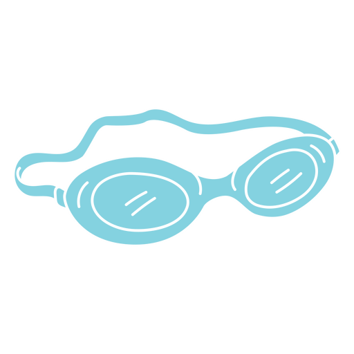 óculos de natação cortados Desenho PNG