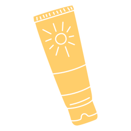 Protetor solar cortado no verão Desenho PNG