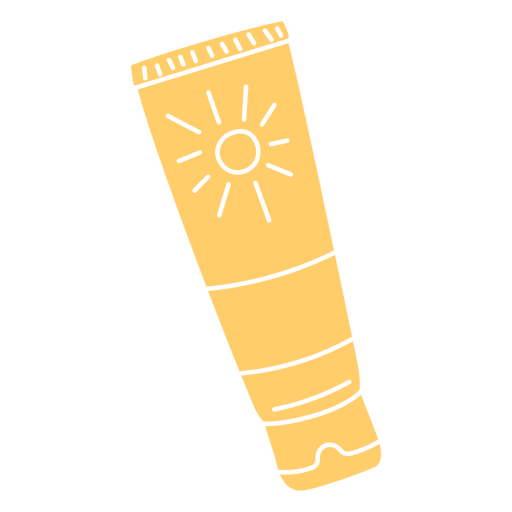 Protetor solar cortado no ver?o Desenho PNG