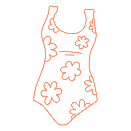 Beach stroke bathing suit PNG Design