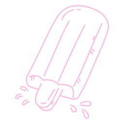 Pool float stroke popsicle PNG Design