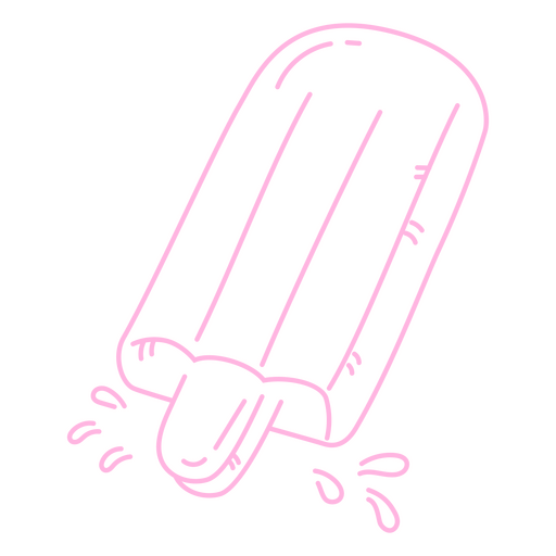 Pool float stroke popsicle PNG Design