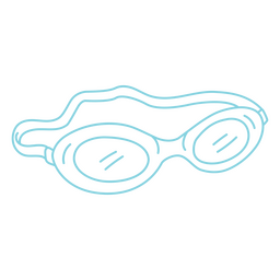 Swimming stroke goggles PNG Design Transparent PNG