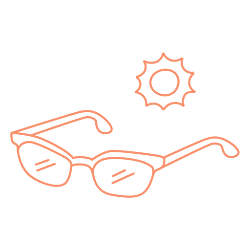 Sonnenbrillen prägen den Sommer PNG-Design