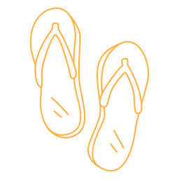 Flip-flops curso de verão Desenho PNG