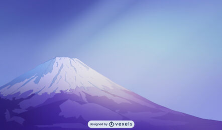 Mount Fuji background illustration design