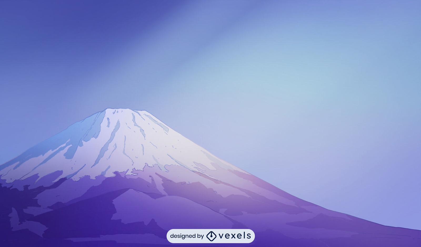 Projeto de ilustração de fundo do Monte Fuji