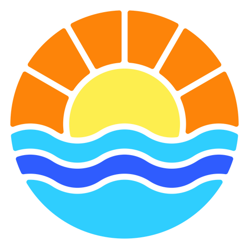 Sunny Day At Sea PNG & SVG Design For T-Shirts