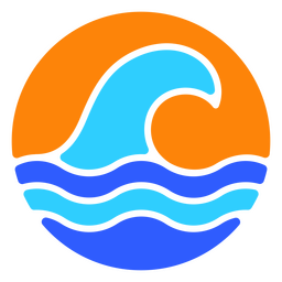 Wellen im Meer PNG-Design