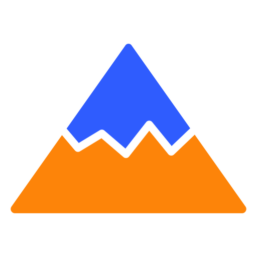Snowy mountain PNG Design