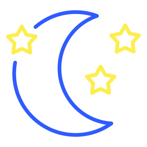 Céu noturno cheio de estrelas Desenho PNG