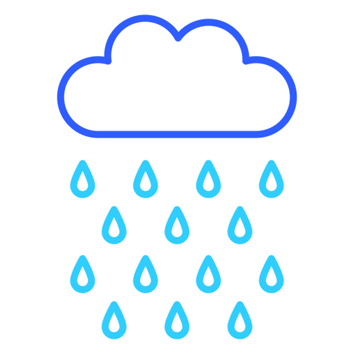  Drops in a soft drizzle PNG Design