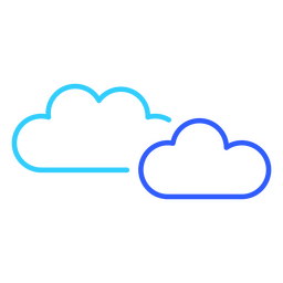 Clouds in a clear sky  PNG Design
